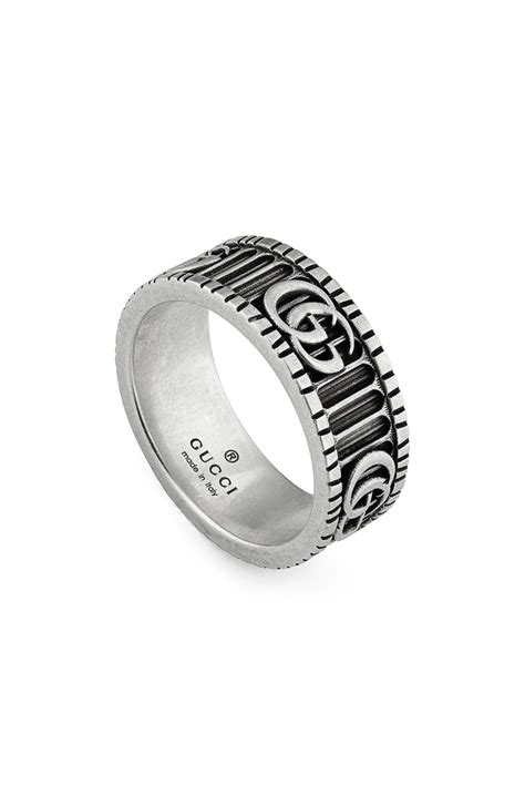 gucci mens gold wedding bands|pre own gucci men ring.